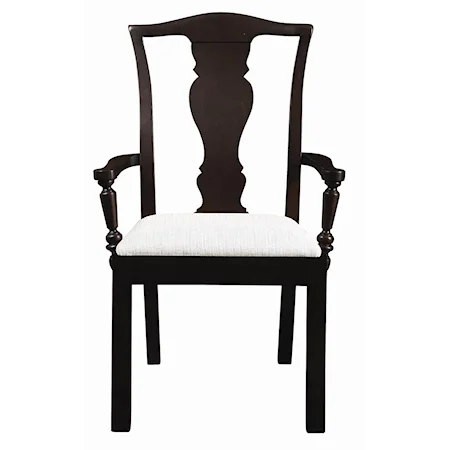 Arm Chair w/ Fabric Seat